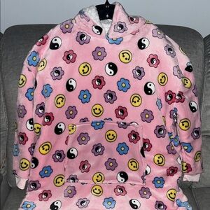 Refuge Pink Floral Hoodie